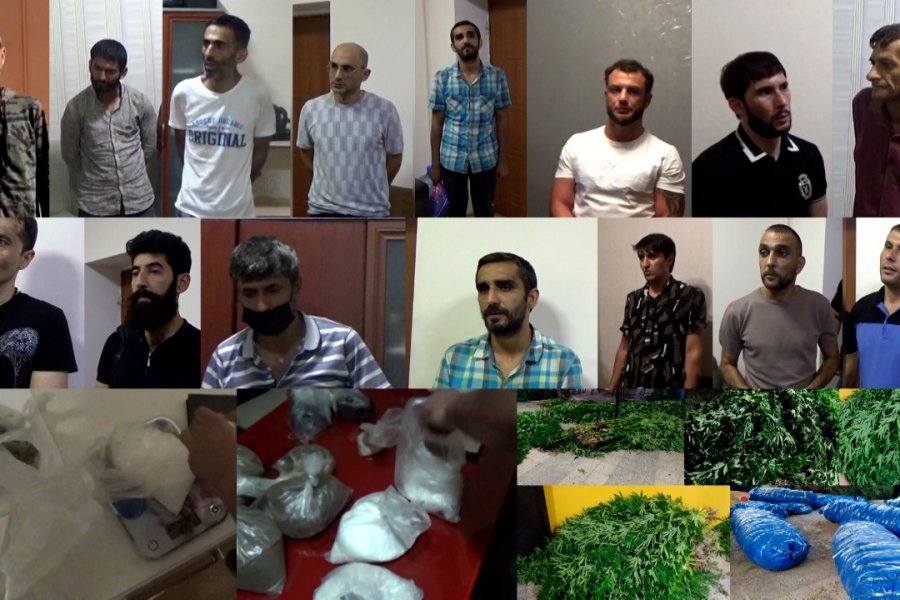 Narkotik satışı ilə məşğul olan şəbəkənin daha 15 üzvü saxlanıldı - Video/Fotolar