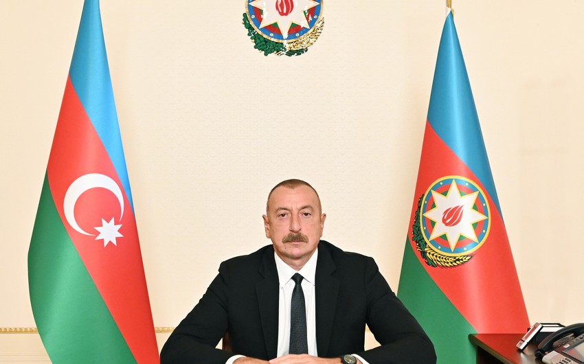 İlham Əliyev Pendarovskiyə məktub göndərdi 