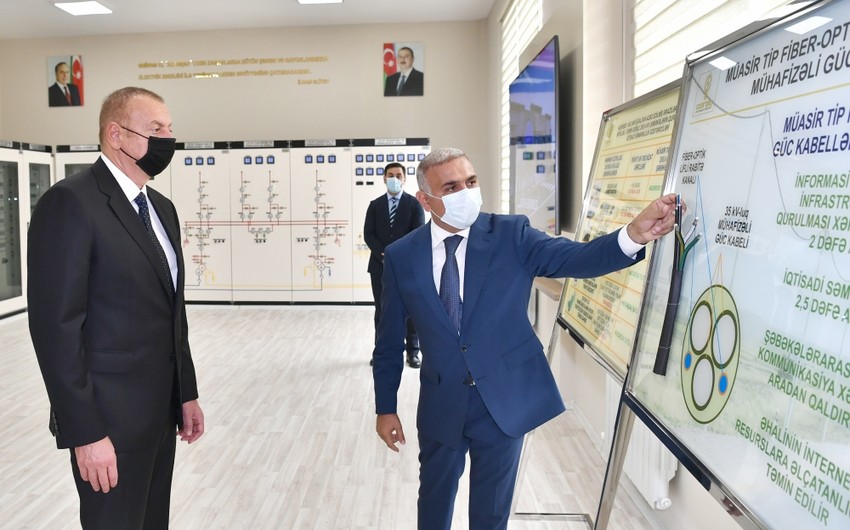 Prezident Bakıda “Buzovna-1” yarımstansiyasının açılışında - Fotolar