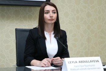 Leyla Abdullayeva: "Azərbaycan etirazını Rusiya tərəfinə çatdırıb" 