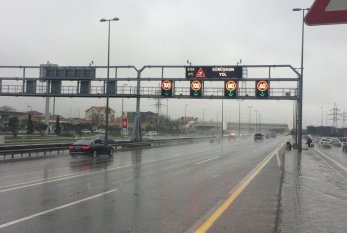 DYP yağışlı hava şəraiti ilə əlaqədar sürücülərə müraciət etdi 