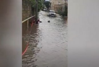 FHN: "Subasmaya məruz qalan ərazilərdən yağış suları kənarlaşdırılıb" 