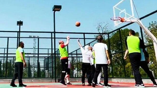 Ərdoğan basketbol oynadı – VIDEO