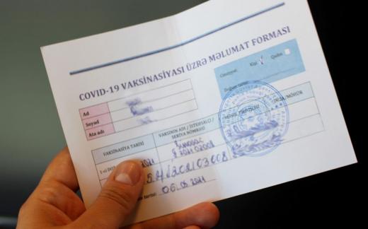 Şamaxıda qanunsuz COVID-19 pasportu satan şəxslərə cinayət işi açıldı 