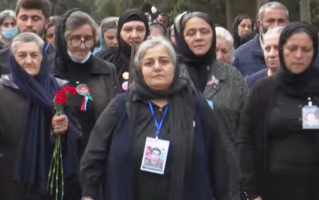 300-ə yaxın şəhid anasının iştirakı ilə yürüş keçirildi - Video