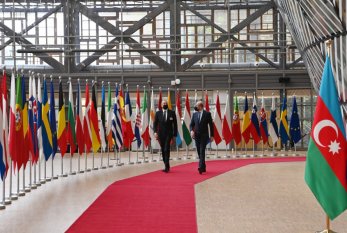 Brüsseldə Prezident İlham Əliyev ilə Aİ Şurasının Prezidenti arasında görüşdü 