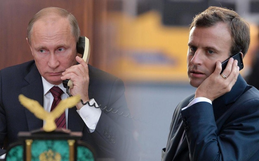 Putin və Makron arasında telefon danışığı oldu 