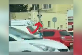 Bakıda hər kəsin marağına səbəb olan avtomobil - VİDEO