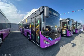 Paytaxta daha 50 ədəd yeni avtobus gətirildi - Fotolar