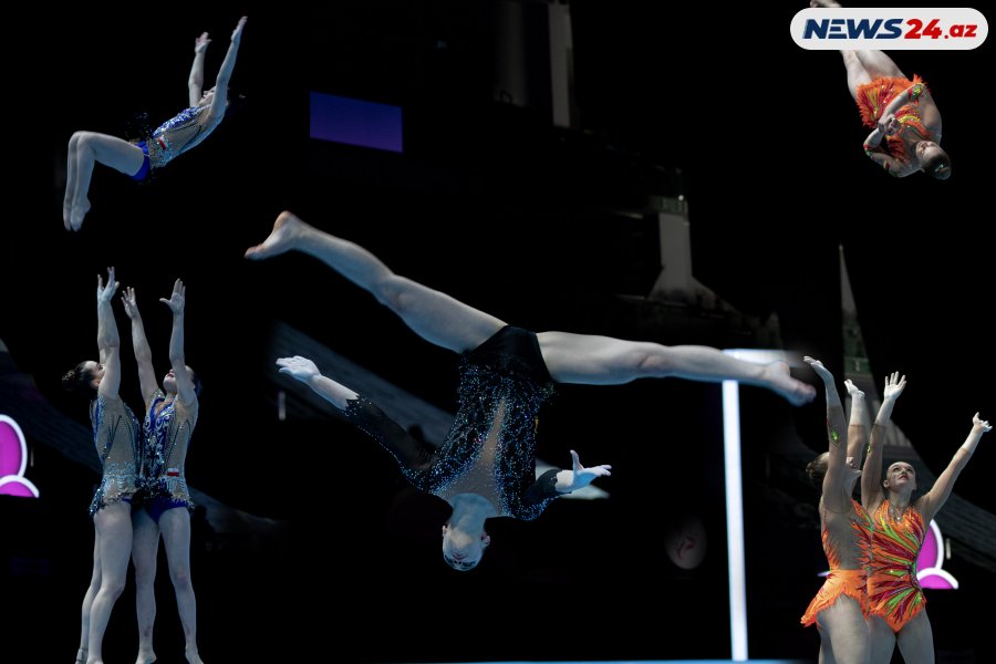 Akrobatika gimnastikası üzrə 12-ci Dünya yaş qrupları yarışlarının 3-cü günü - FOTOLAR