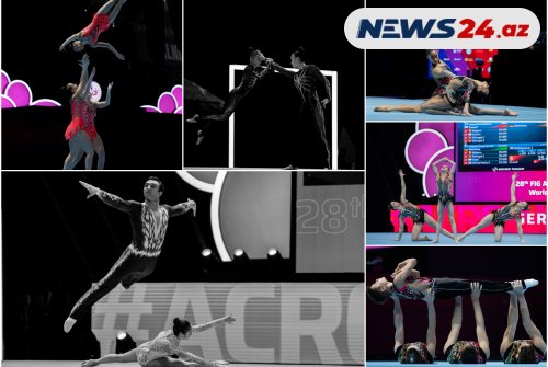 Bakıda Akrobatika gimnastikası üzrə 28-ci Dünya çempionatının ilk günü baş tutdu - FOTOLAR