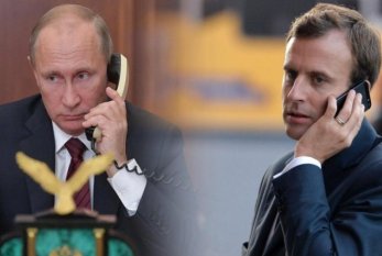 Putin Makronla Ukraynadakı vəziyyəti müzakirə etdi 