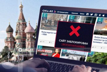 Roskomnadzorun Oxu.Az-a tuşlanmış qanunsuzluğu: Sayt Rusiyada bloklandı