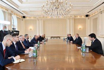Prezident İlham Əliyev ATƏT-in sədrini qəbul edib 