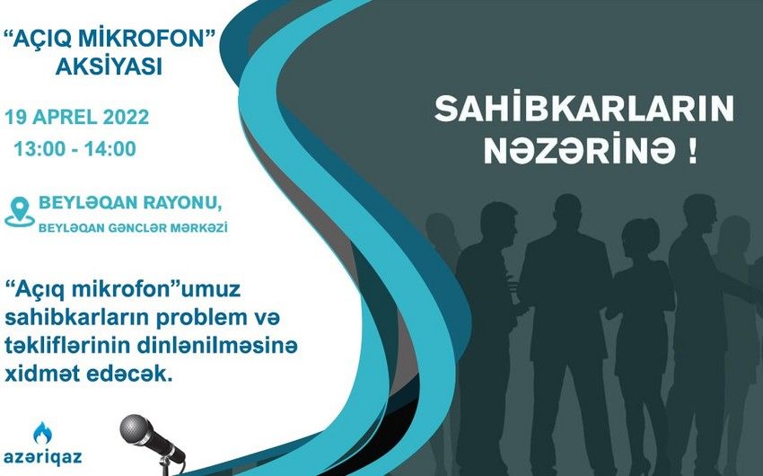 "Azəriqaz" sahibkarlarla növbəti görüşü Beyləqanda keçirəcək 