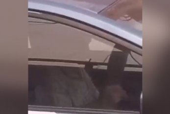 Bakıda narkotik çəkən taksi sürücüsü anbaan kameraya düşdü - VİDEO