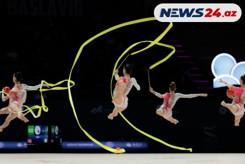 Bakıda bədii gimnastika üzrə Dünya Kuboku keçirildi - FOTOLAR