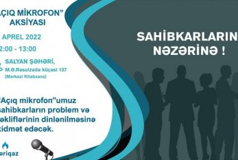“Azəriqaz” Salyanda “Açıq mikrofon” aksiyası təşkil edəcək 