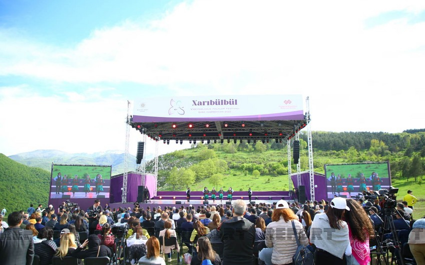 Şuşada keçirilən “Xarıbülbül” Beynəlxalq Folklor Festivalı başa çatıb - FOTO