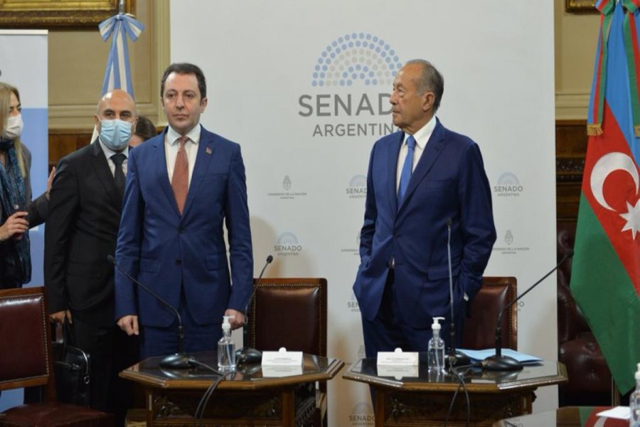 Elnur Məmmədov Argentina Senatının üzvləri ilə görüşdü - FOTO