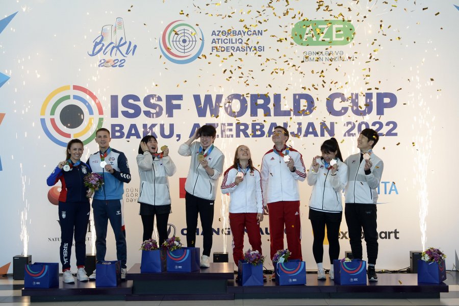 Stend atıcılığının səngər növü üzrə qızıl medalçılar müəyyən edildi -FOTO