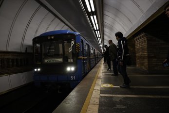 Kiyevdə sığınacaq kimi istifadə edilən metroların fəaliyyəti bərpa olunub 