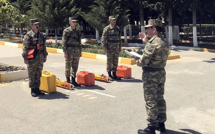 Azərbaycan Ordusunun topoqraflarının döyüş hazırlığı yoxlanılıb -VİDEO