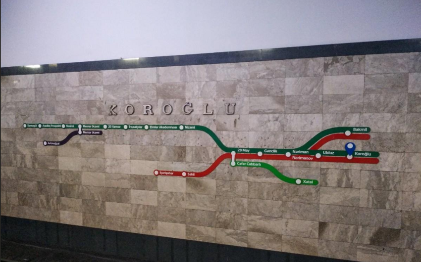 Bakı Metropoliteninin "Koroğlu" stansiyasında insident baş verdi 