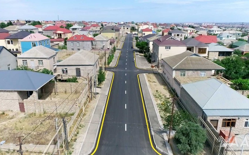 Yeni Suraxanıda mərkəzi küçənin təmir  yekunlaşdı 