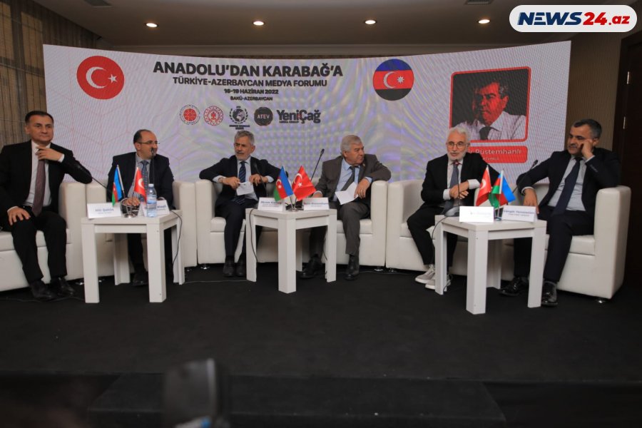 “Anadoludan Qarabağa” Türkiyə-Azərbaycan Media Forumu başladı FOTO