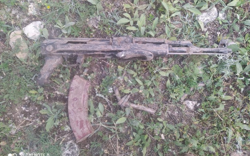 Goranboyda silah-sursat aşkarlandı -FOTO