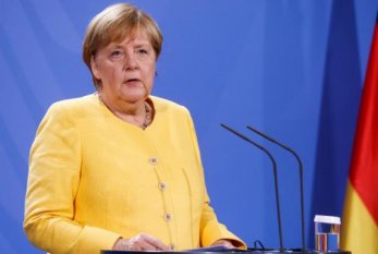 Merkel ilk dəfə Rusiya-Ukrayna müharibəsinə münasibət bildirib 