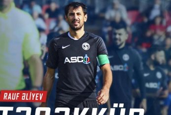 "Səbail" futbolçusu Rauf Əliyevlə vidalaşdı 
