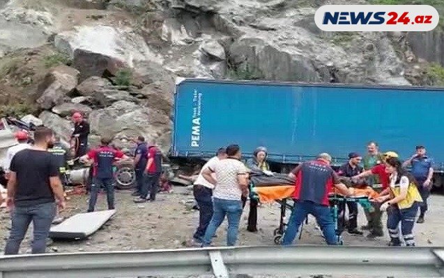 Türkiyədə həlak olan TIR sürücüsü Goranboyda dəfn edildi 