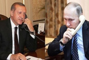 Ərdoğan və Putin telefonla danışdı 