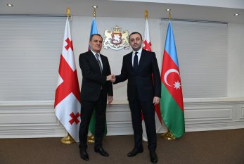Ceyhun Bayramov Gürcüstanın Baş naziri ilə görüşdü 