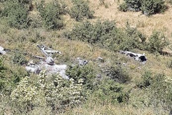 Xocavənddə tapılan erməni helikopterin GÖRÜNTÜLƏRİ