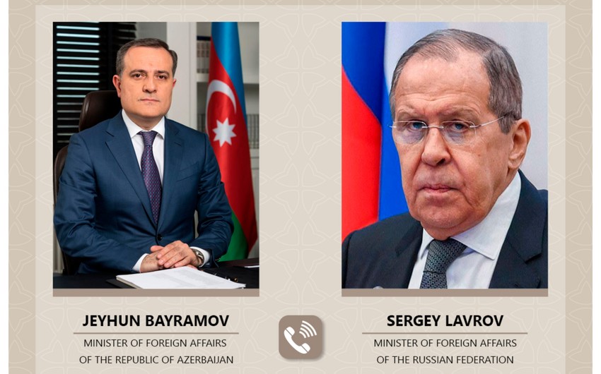 Ceyhun Bayramov və Lavrov telefonla danışdı 
