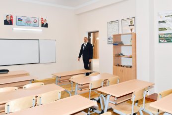 İlham Əliyev Bakıda iki məktəbin açılışını etdi - FOTO - YENİLƏNİB