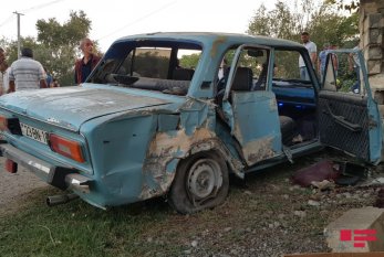 Göyçayda maşın hasara çırpıldı:  məktəbli və sürücü öldü - FOTO