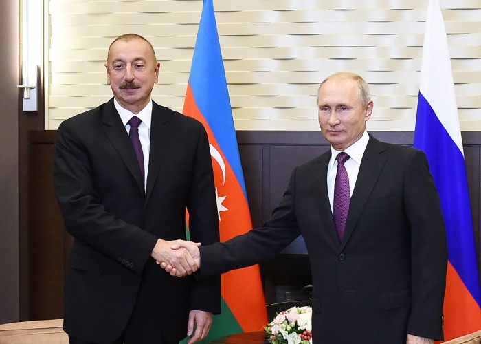 İlham Əliyev Astanada Putin ilə görüşdü 
