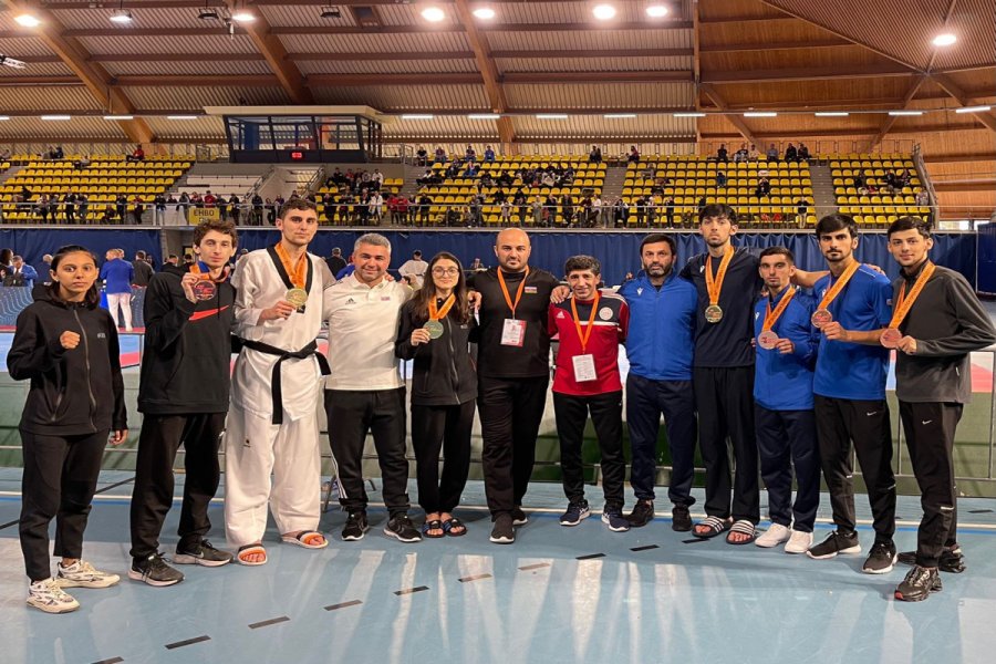 Azərbaycan taekvondoçuları Eyndhovendə 7 medal qazanıb 