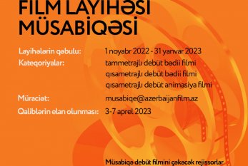 “Azərbaycanfilm” kinostudiyası “START-2023” adlı film layihəsi müsabiqəsi elan etdi 