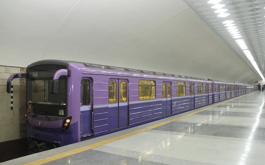 Metroda yeddivaqonlu qatarlar hərəkətə buraxılıb - FOTO