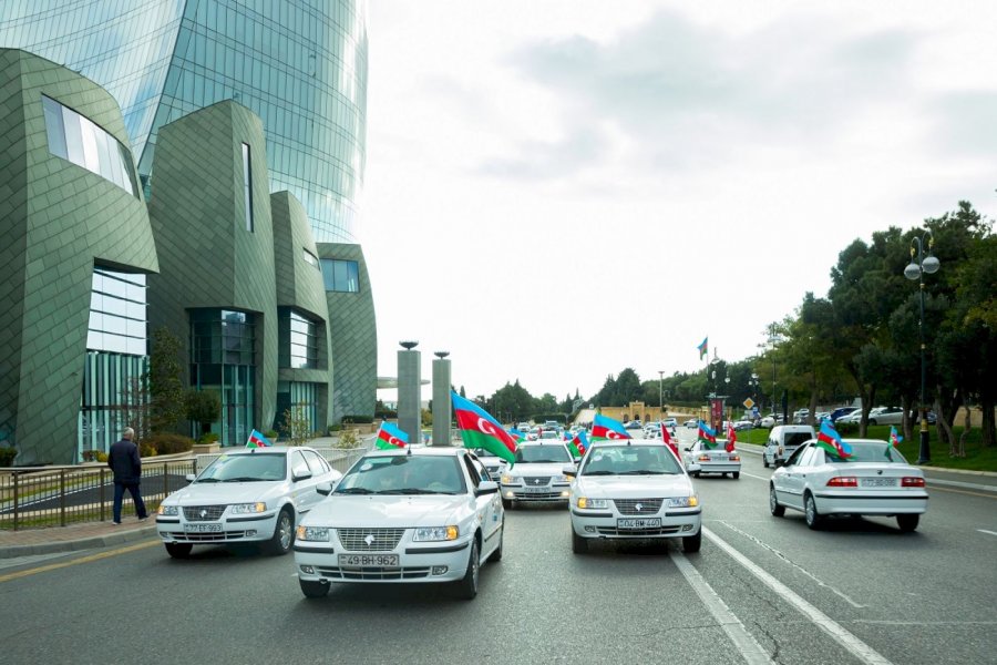 Bakıda “Zəfər” avtoyürüşü keçirildi - FOTO