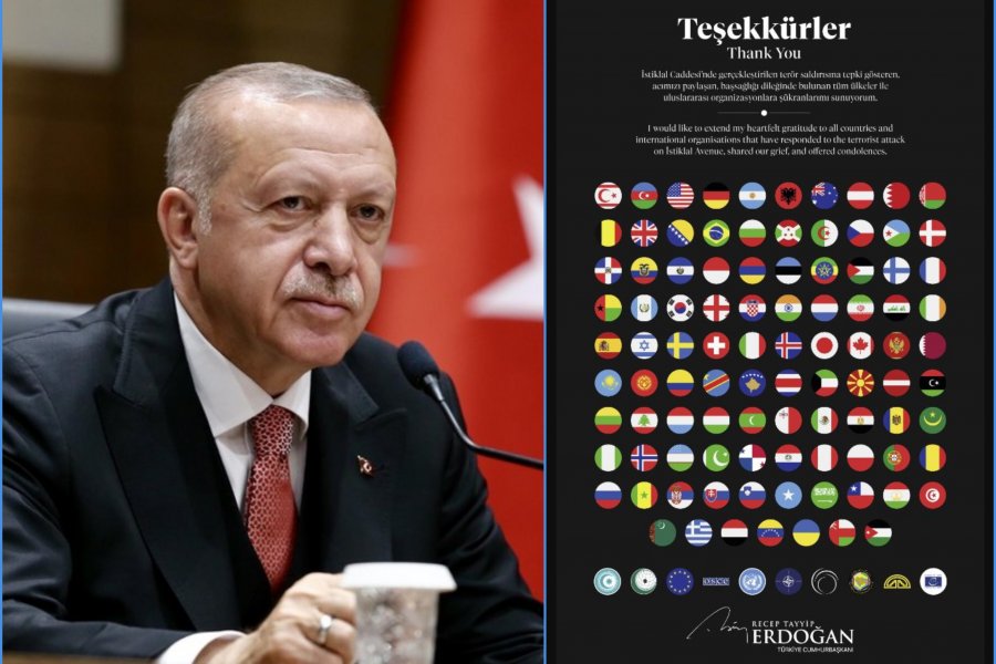 Ərdoğan Azərbaycana TƏŞƏKKÜR ETDİ