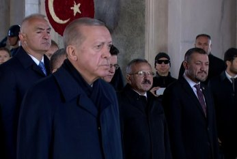 Ərdoğan Atatürkün məzarını ziyarət etdi 