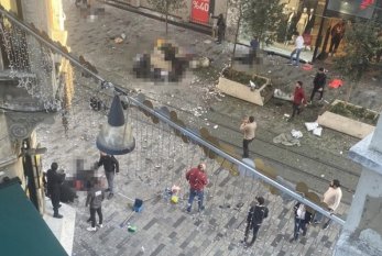 İstanbulda DƏHŞƏTLİ PARTLAYIŞ: 4 ölü, 38 yaralı - VİDEO