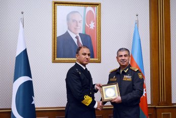 Zakir Həsənov Pakistanın HDQ komandanı ilə görüşdü 