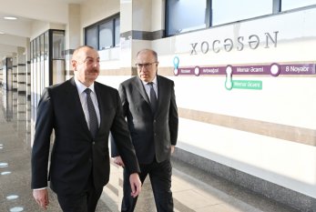 Prezident “Xocəsən” metro stansiyasının açılışında İŞTİRAK ETDİ